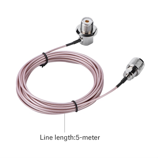 5M 16FT koaksiaalikaapeli UHF PL-259 uros-naaras-sovitin matkapuhelinradioantenniin