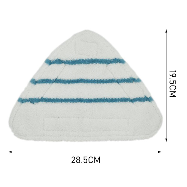 2 st ångmopp ersättningsplattor triangel tvättbar trasa rengöring golv mikrofiber mopphuvud dyna ångmopp beslag tillbehör