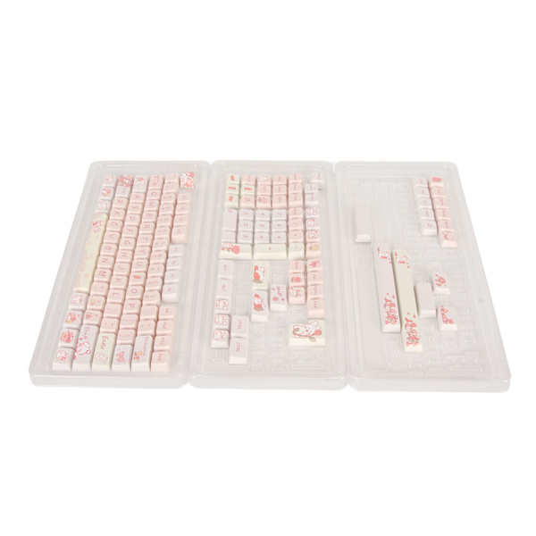 PBT-näppäinhatut 148 näppäintä Dye Sublimation -ergonominen runsaasti värejä mekaaninen näppäimistö näppäinhatut PC-pelaamiseen DIY