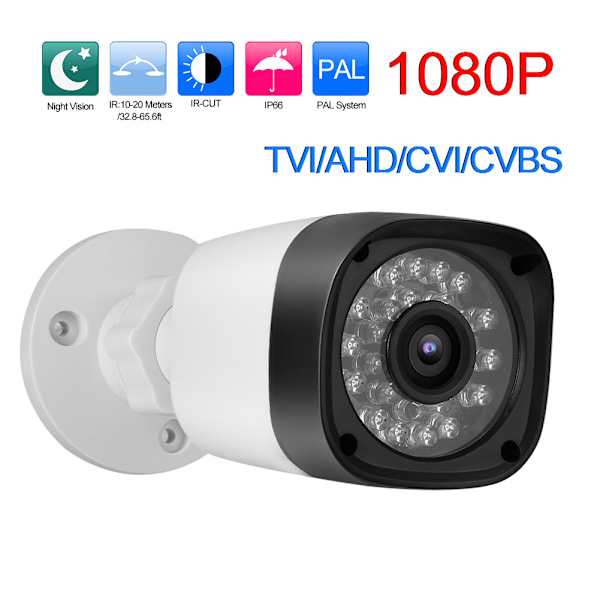 Vädertålig Analog CCTV-kamera, Metallhölje med Bred Synvinkel för Säkerhet Inomhus och Utomhus, Högupplöst Övervakning