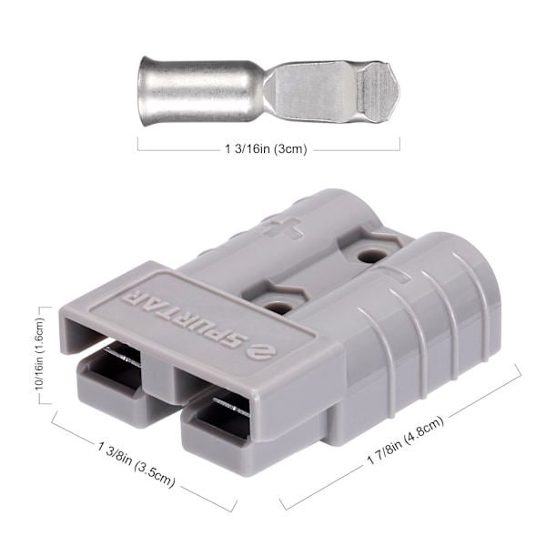 Connector Connoisseur, Polykarbonatöverdrag för hållbarhet, Mångsidig snabbkoppling för batteri, Enkel installation, Multifunktionell snabbkoppling