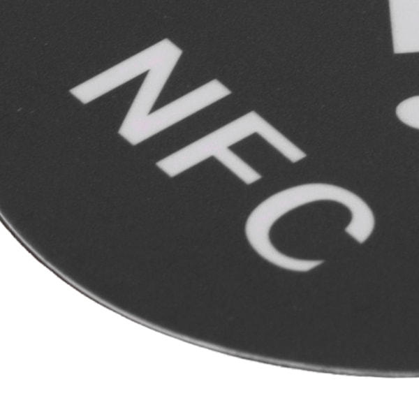 20 stk. NFC-klistremerker, kompakte, bærbare, forstyrrelsesbestandige, omskrivbare CUID NFC-klistremerker for NFC-aktiverte enheter, svart