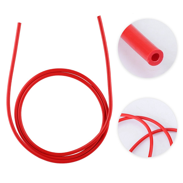 PTFE 3D-skrivartillbehör Teflonrör Munstycksrör 1 m 2*4MM Röd