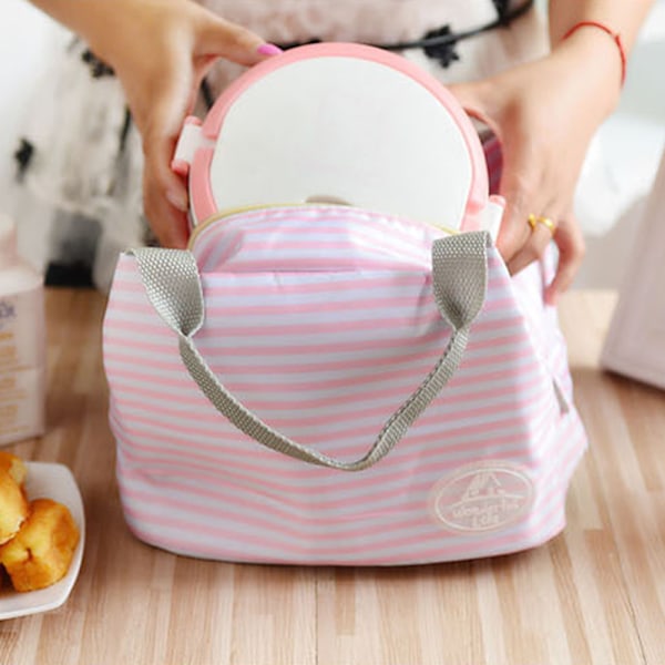 Lunchväskor för kvinnor Isolerad söt lunchlåda Återanvändbar dragkedja Kylare Tote Bag Lunchbag