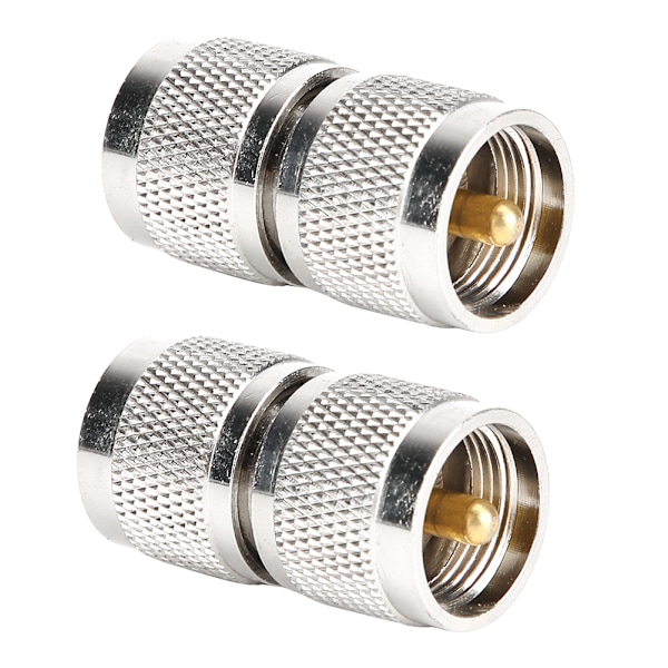 2 kpl PL259 UHF -urosliitin, RF-koaksiaalikoaksiaaliliitin