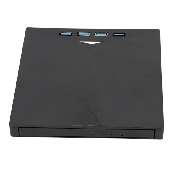 Ulkoinen DVD-asema sisäänrakennetulla Type C -kaapelilla 4 USB3.0-liitäntää Musta ABS-materiaali Kannettava CD-kirjoitin OS X -järjestelmälle