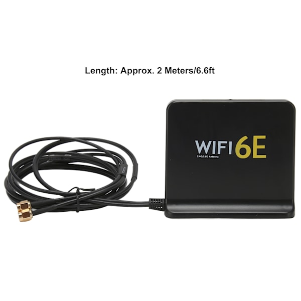 WiFi6E trådlös nätverkskortantenn Omnidirectional 4dBi hög förstärkning 2,4 GHz 5,8 GHz WiFi nätverkskortantenn med SMA-port
