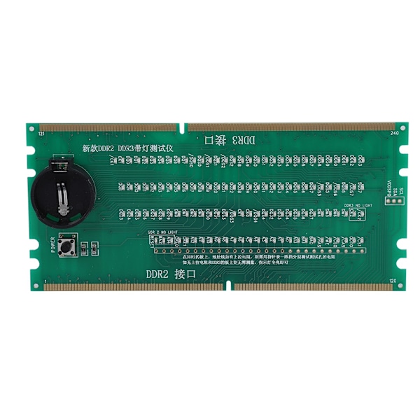 To-i-én Desktop Motherboard Testkort DDR2 / DDR3 Med Lystester