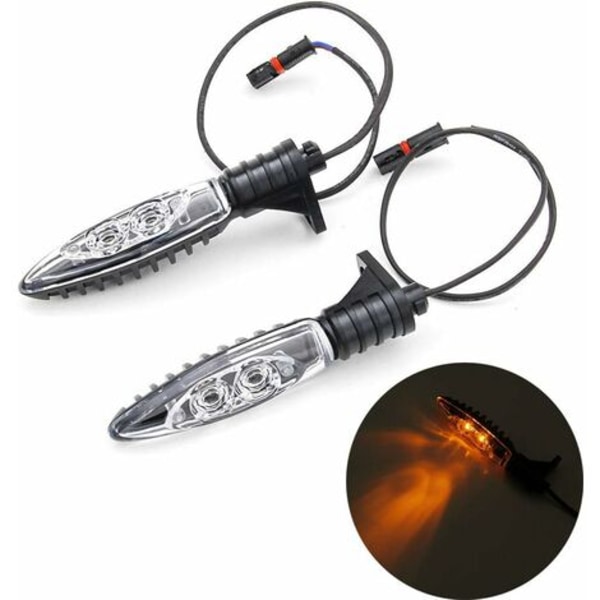 1 par til motorcykel LED blinklys indikator forreste blinklys til R1200gs HP4 Adventure F800gs R1200r