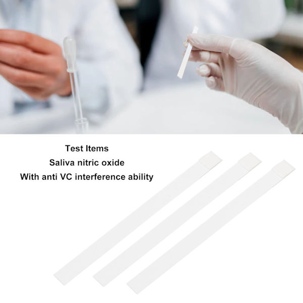 Nitric Oxide Indikator Strips Test Salivær Nitrit Nivåer 25 Strips Høy Nøyaktighet Kropp Nitric Oxide Test Strips