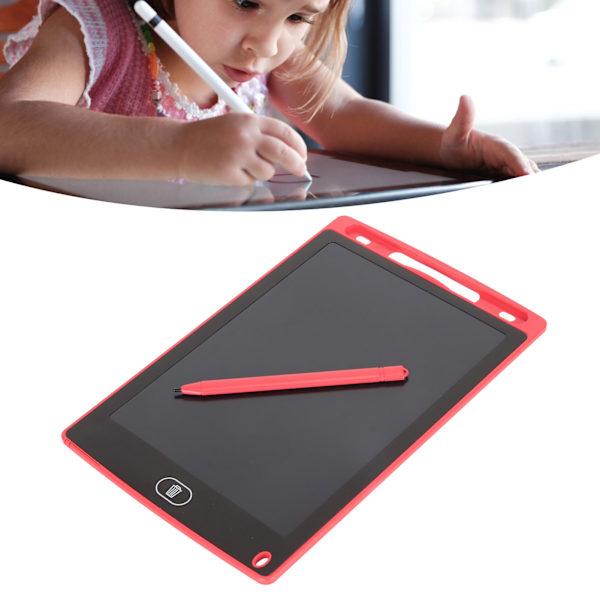 8,5 tuuman kirjoitustaulu LCD värikäs piirustustaulu Pad Kids Värikäs Doodle Board Toy 1-10-vuotiaille tytöille pojille punainen