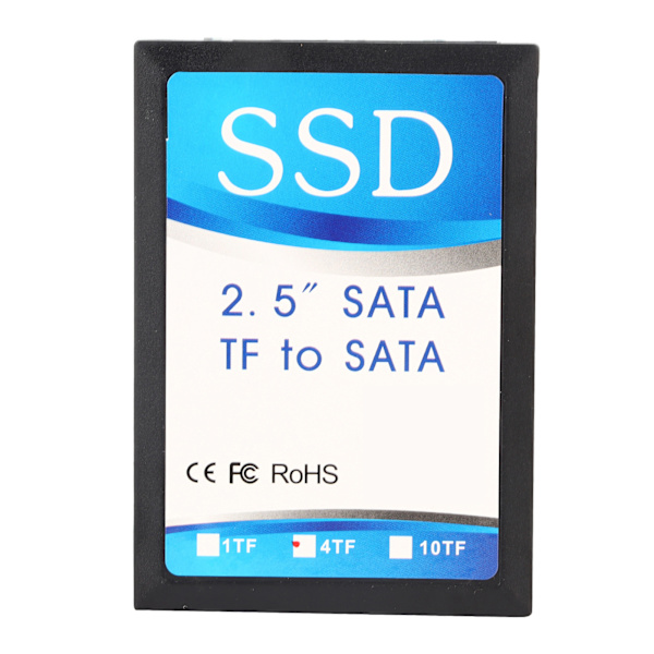 4x Liten minneskort/minneskort till SATA-adapter SATA HDD/SSD