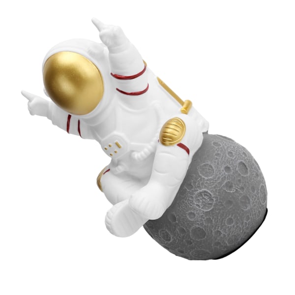 Söpö astronautti langaton Bluetooth-kaiutin TWS Mini kannettava kaiutin FM-muistikortillaKultainen
