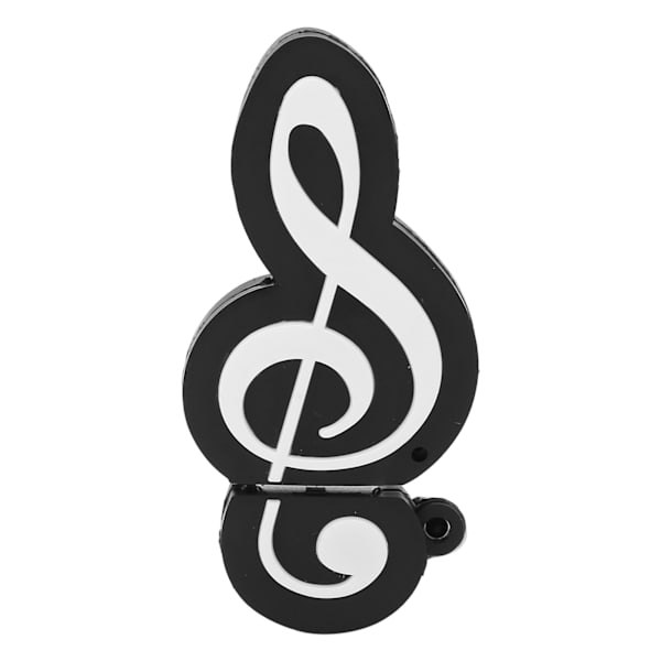 Svart Note Appearance USB-minne Söt Musik Film Dataöverföring USB-minne Present