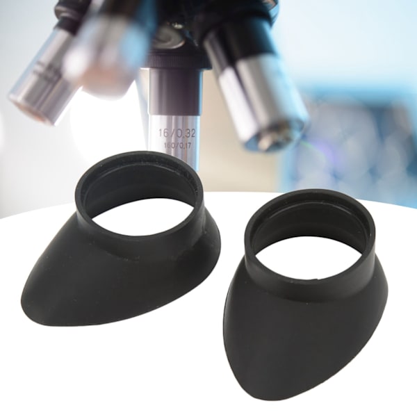 2 stk gummiokularer 27 mm indre diameter sammenleggbar okulardeksel for mikroskop okularinstrument teleskop