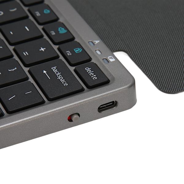 Tablet-tastaturvesker med styreflate, avtakbar samtidig driftsmodus, multifunksjonell nettbrettveske for Win XP, Win 7, 10, 11