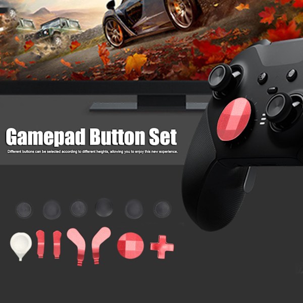 Game Controller Knapp Paddles Set Gamepad Knapp Tillbehör Ersättning Set för Xbox ControllerRöd