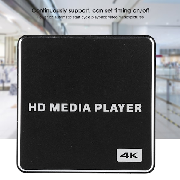 Mini Full High Definition 1080P USB Media Box 4K Player 100‑240V