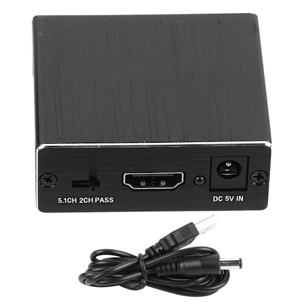 4K x 2K HDMI 1.4 Audio Extractor 5.1 Lydkanal Optisk Fiber Konverter Adapter