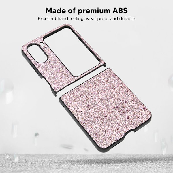Foldbar telefonetui ABS beskyttende skinnende telefoncover anti-drop etui til Find N2 Flip