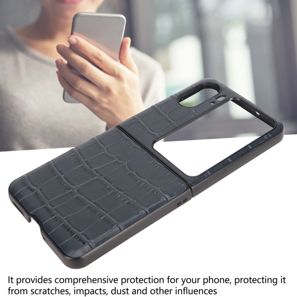 Äkta läderfodral hopfällbart mobilskydd för Oppo Find N2 Flip