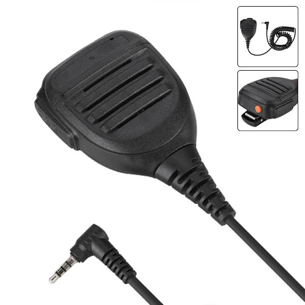 3,5 mm PTT Handhållen Walkie Talkie Radiohögtalare Mic För YAESU FT1D FT1XDR FT2DR FT2XDR