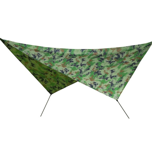 Kompaktversion Supertarp, Ripstop Polyester Vattentätt Tältunderlag för Camping, Förseglade Anslutningspunkter UV-Skydd, Kraftig Multipurpose