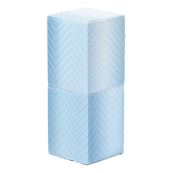 Makeup børsteholder PU blyantsarrangør, kosmetisk børsteopbevaring til kommode forfængelighed bordplade, 21*8cm