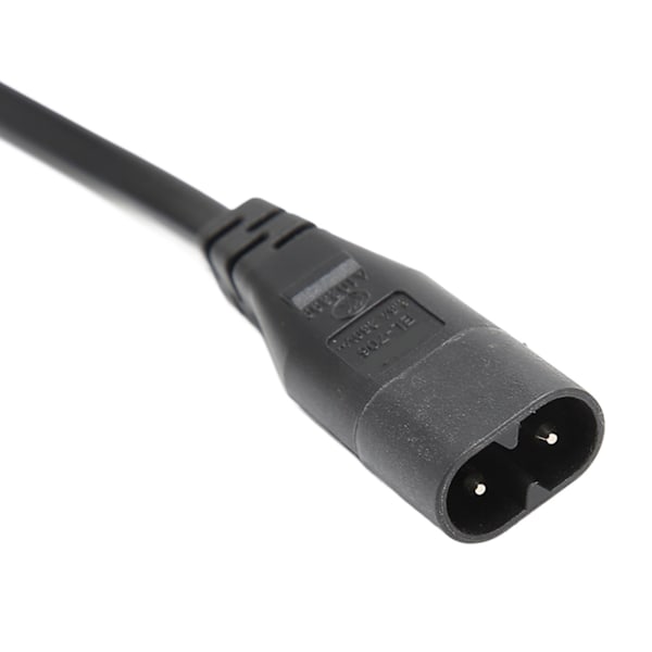 IEC320 C8 - IEC320 C7 -virtajohto, uros - naaras, 1 sisään 2 ulos AC-virtajakokabel LCD-näytölle, pöytälampulle, 100-250 V