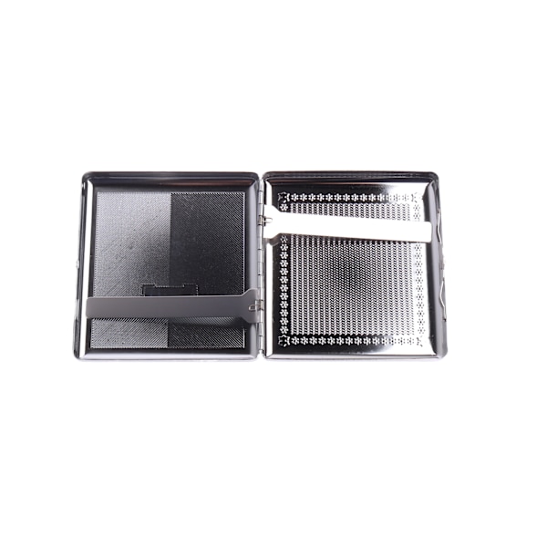 Silver Metall cigarettetui för män, antikt cigarettfodral för 20 cigaretter. Eleganta cigarettetui för damer, herrar, män och kvinnor