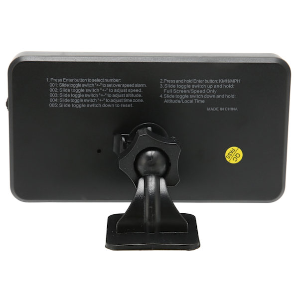 Universell svart bil HUD-display GPS-satellit hastighetsmätning trötthetskörningslarm USB-strömförsörjning för fordon