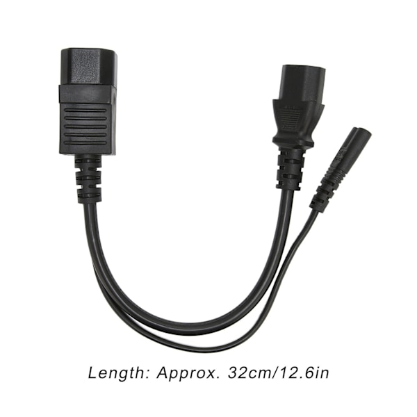 IEC320 C14 - C13 C7 -virtajohto, vedenpitävä IEC320 -virtajohto projektoreille 100-250 V 32 cm