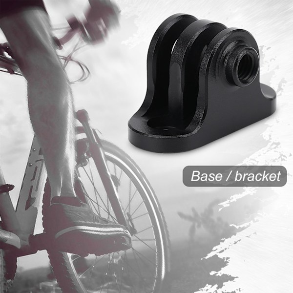 Cykelcomputer Metalbeslag Kamera Adapter Mount til Gopro (Sort)