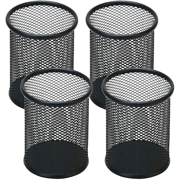 Pennholder Mesh Blyantholder Metall Pennholder for Skrivebord