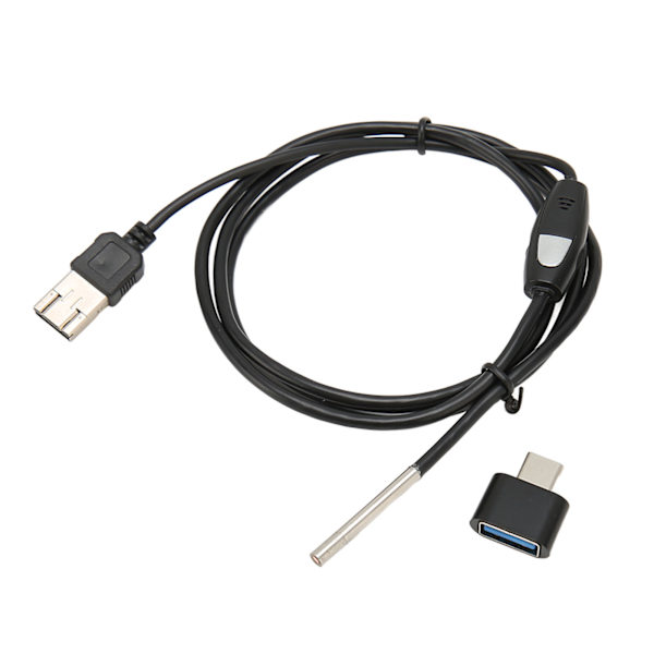 USB-endoskop 1080P 3,9 mm kamera IP67 vattentät typ C industriell boroskop med 6 dimbara lysdioder för bilreparation 3,3 fot