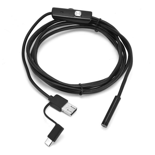 6LED-tarkastuskamera 8 mm:n teräväpiirtoportaaton himmennys USB