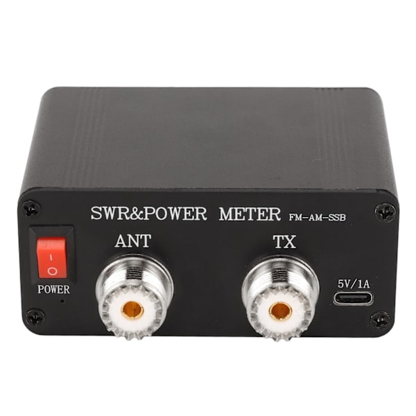 Stationär vågmätare i aluminiumlegering med digital display 1,8-50MHz FM AM CW SSB-lägen Kortvågsmätare för stående våg