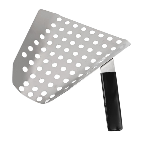 Popcorn-kauha, ergonominen, yksi kahva, ruostumaton teräs, ranskanperunoiden kauha, rei'illä, elokuvateatteriin, kauppaan