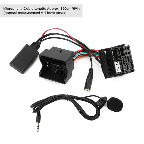 Mikrofonadapter Aux-lydkabel 150 cm/59 tommer erstatning for RNS 510/RCD 300