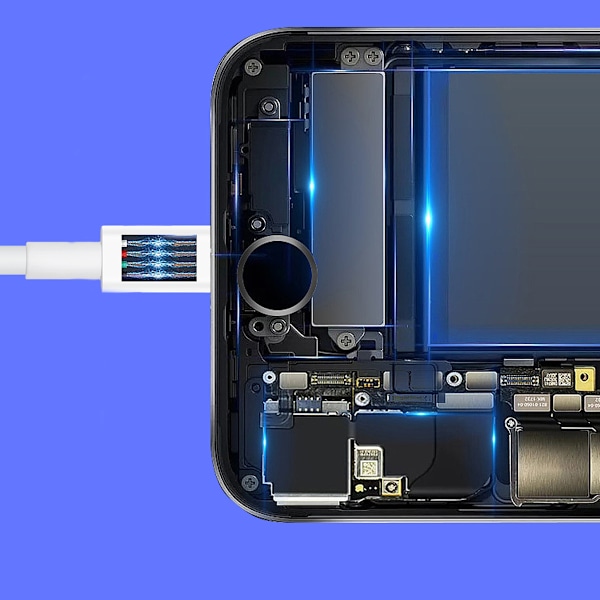 IPhone 12 pikalatauskaapeli USB C - Lightning -johto - 3 kpl 1,8 m MFi-sertifioitu latausjohto - Type C -portti tukee nopeaa latausta ja synkronointia iPhonelle