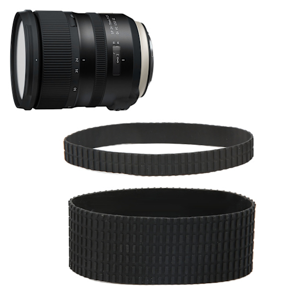 Objektiivin zoomauskahvan kumirengas Objektiivin tarkennuskahvan kumirengas Tamron SP 24‑70mm F/2.8 Di VC USD A007 -kameran korjausosalle