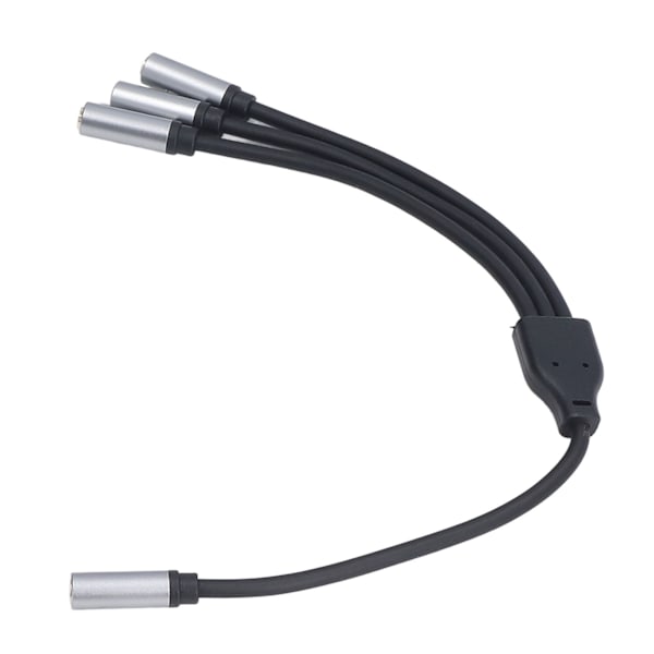 3,5 mm hunn til 3 x 3,5 mm adapterkabel gullbelagt HiFi stereo AUX splitterkabel for datamaskin mediespillere