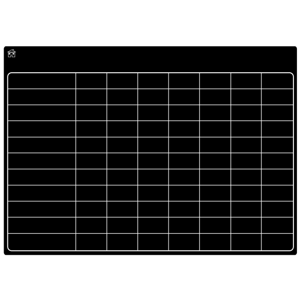 Magnetisk svart tavla för flera barn och vuxna: Kylskåp 17x12\" - Daglig ansvar belöningar svart tavla för småbarn eller tonåringar
