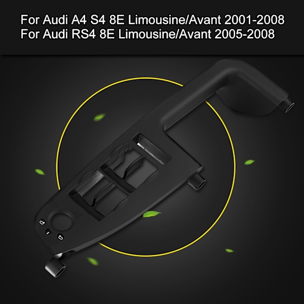 Auton ikkunan kytkimen paneelin koriste Audi A4 B6 B7 RS4 2001-2008 8E1867171B Musta