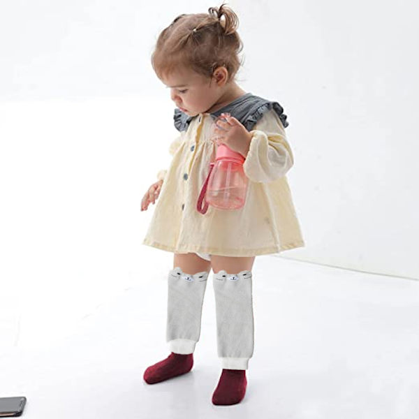 6 par baby toddler leggvarmere knebeskyttere for kryping K