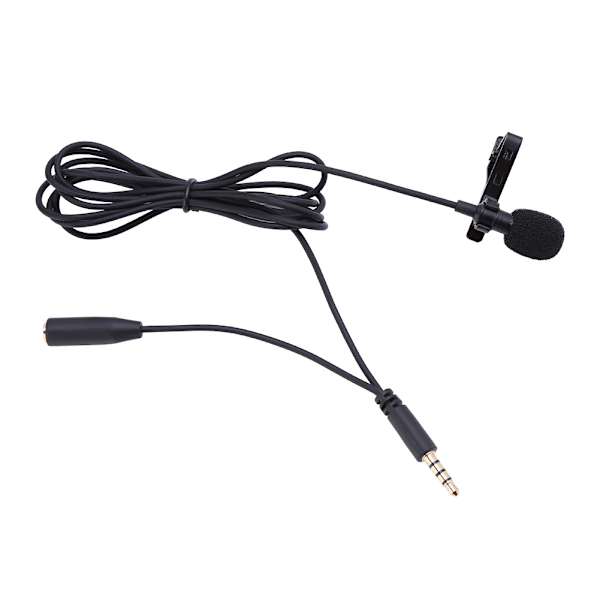 3,5 mm Jack Mini Wired Clip-on Lapel Hands Free Headset Mikrofon Mic