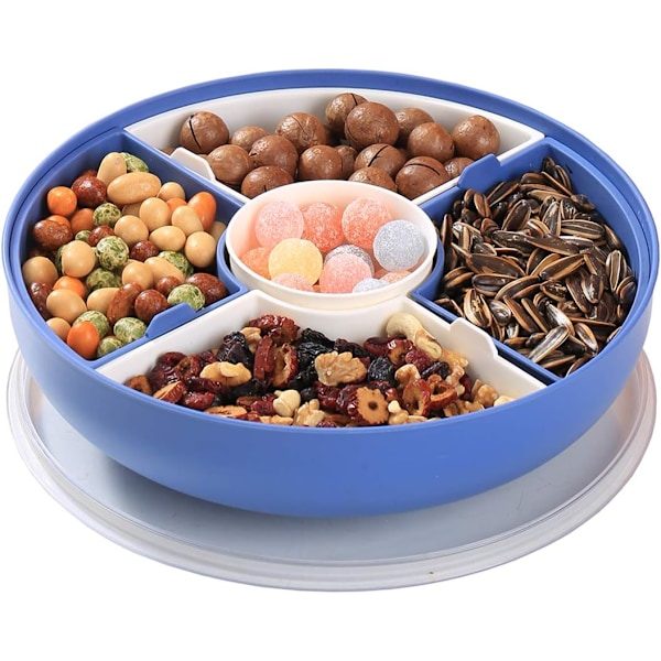 Snack Spinner Återanvändbar Snackbehållare Med Portionskontroll För Snacksbricka