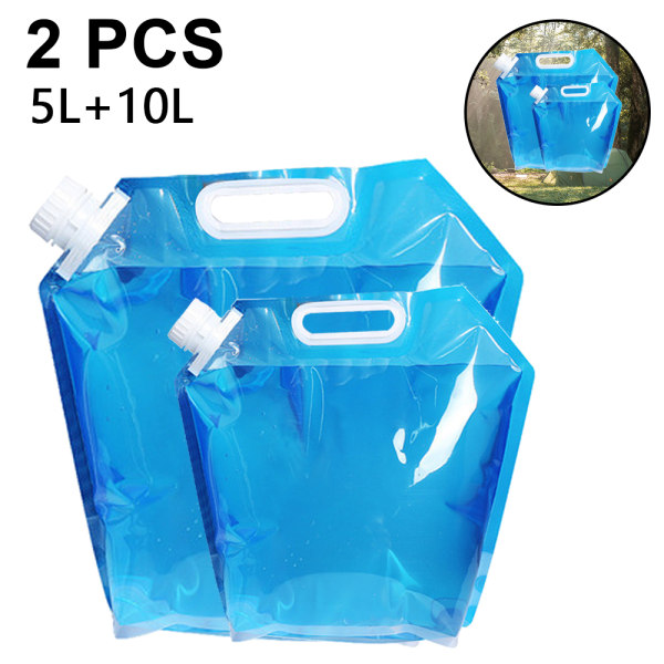 Hopfällbar vattenbehållare, BPA-fritt plastvatten