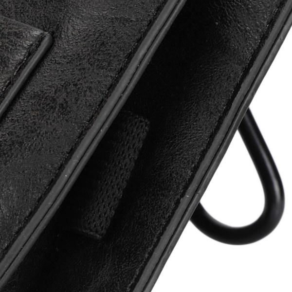 Hölster i PU-läder för telefon, retro, universellt fodral, midjeväska med midjeclipsring och karbinhake för utomhusbruk