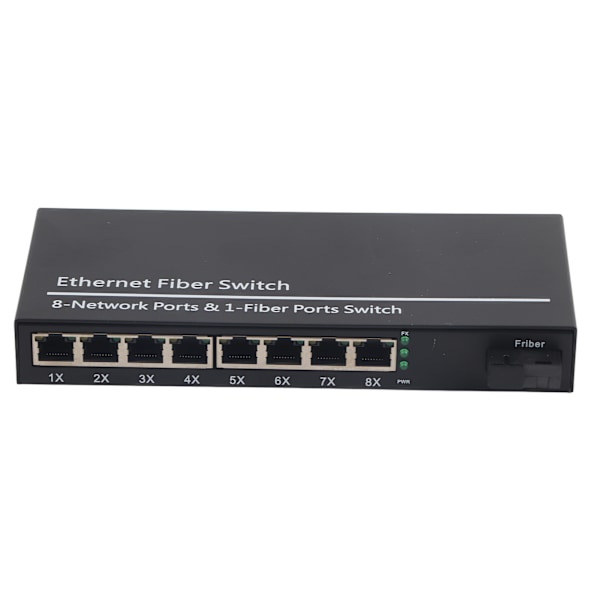 Ethernet Media Converter Dubbelt Gränssnitt RJ45 10 / 100 / 1000M SC3KM Singlemode Enkel Fiber